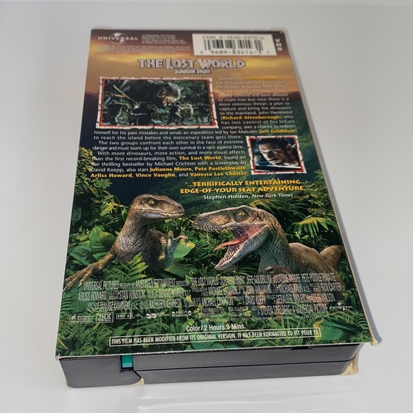 VHS Tape Jurassic Park The Lost World - Picture 3 of 4